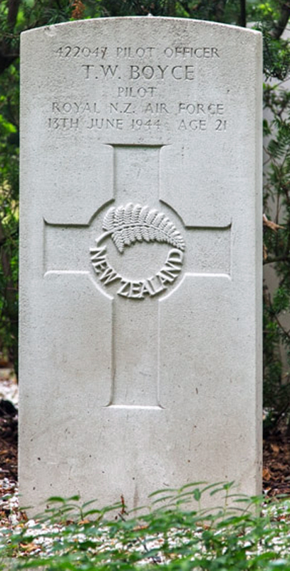 P/O Trevor Wilmot Boyce<br/><br /><br />died June 13th, 1944